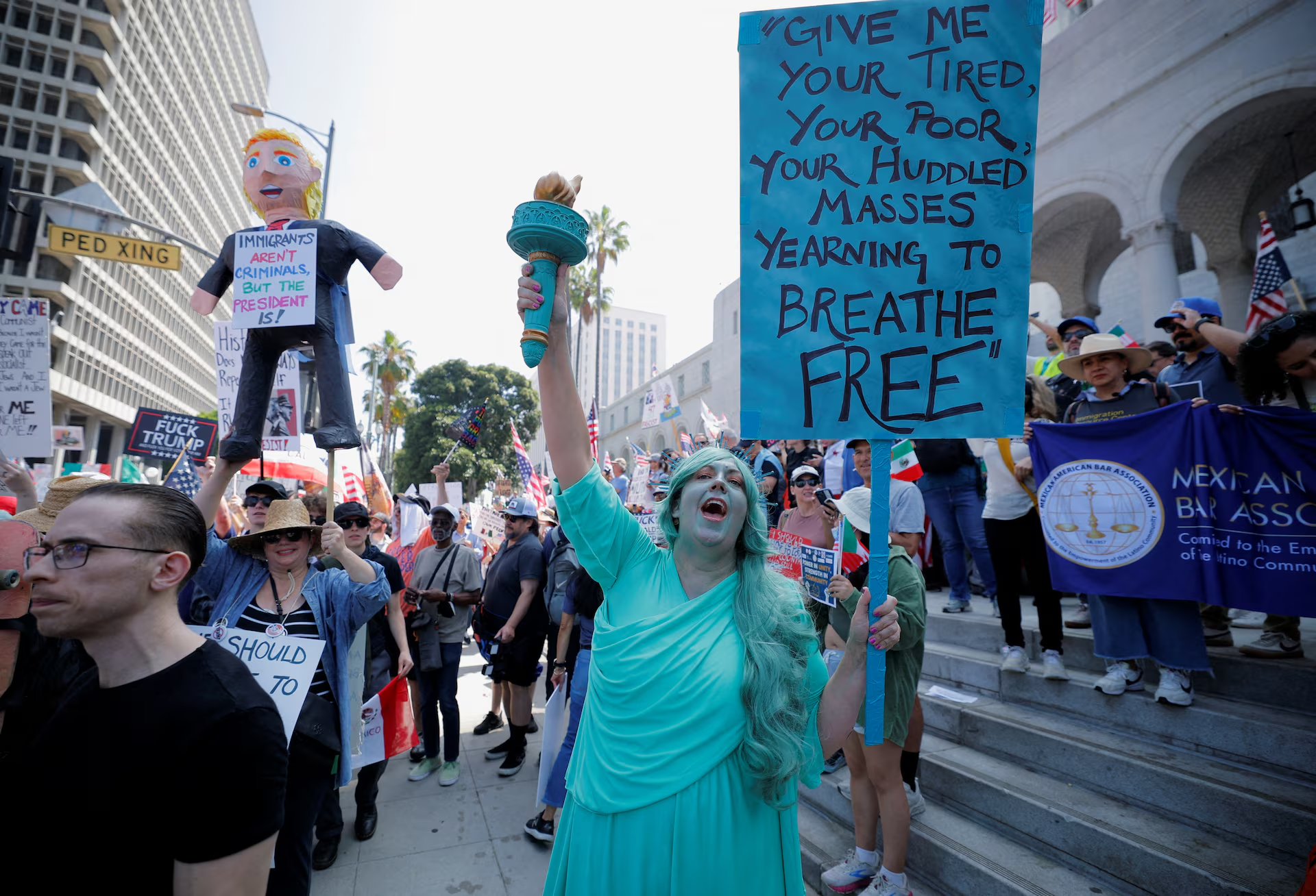 Протесты в Лос-Анджелесе, Калифорния