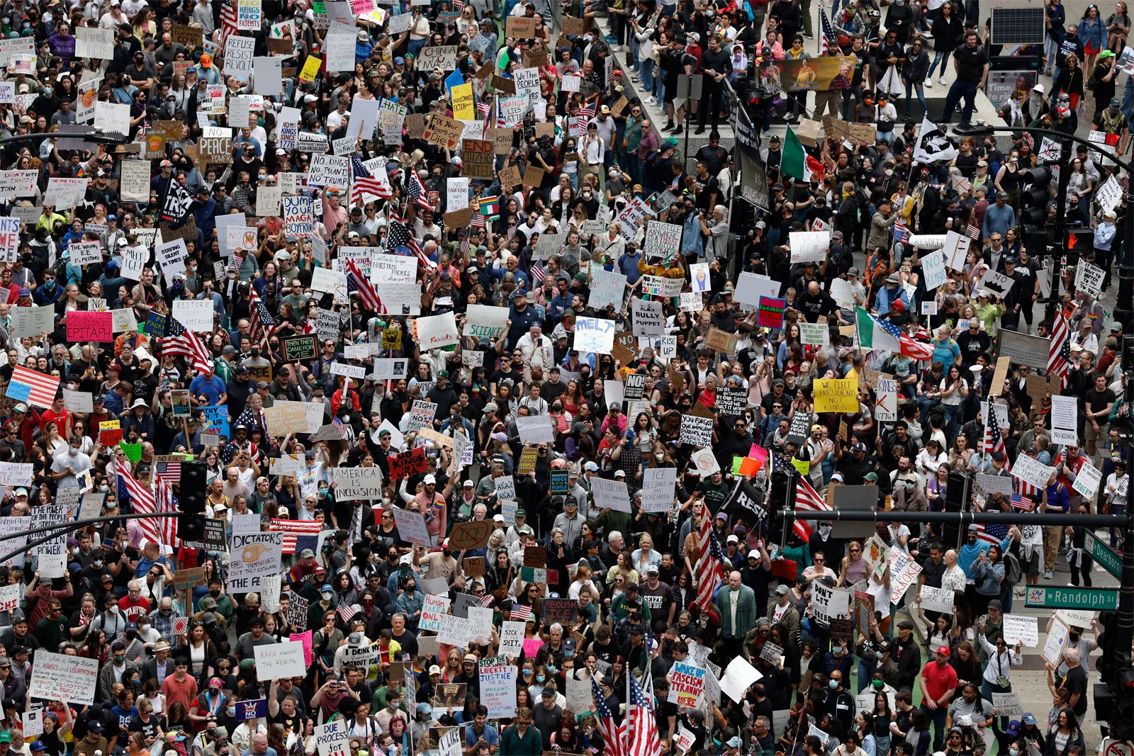 Протесты в Чикаго