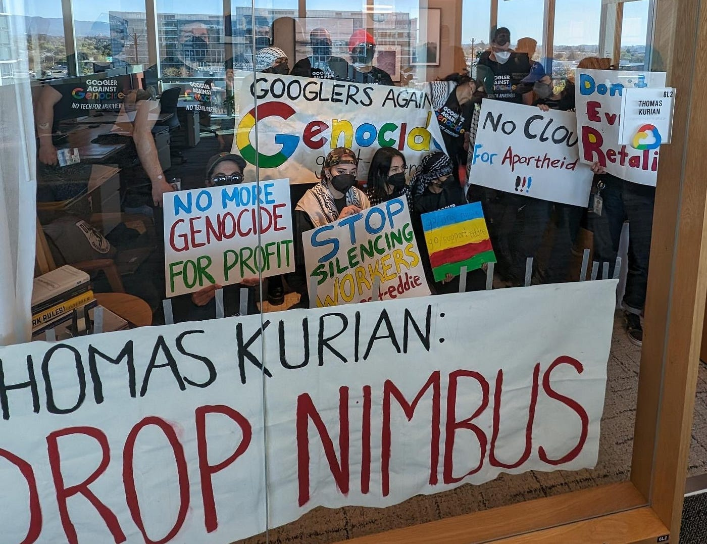 Сотрудники Google протестуют против сотрудничества с Израилем