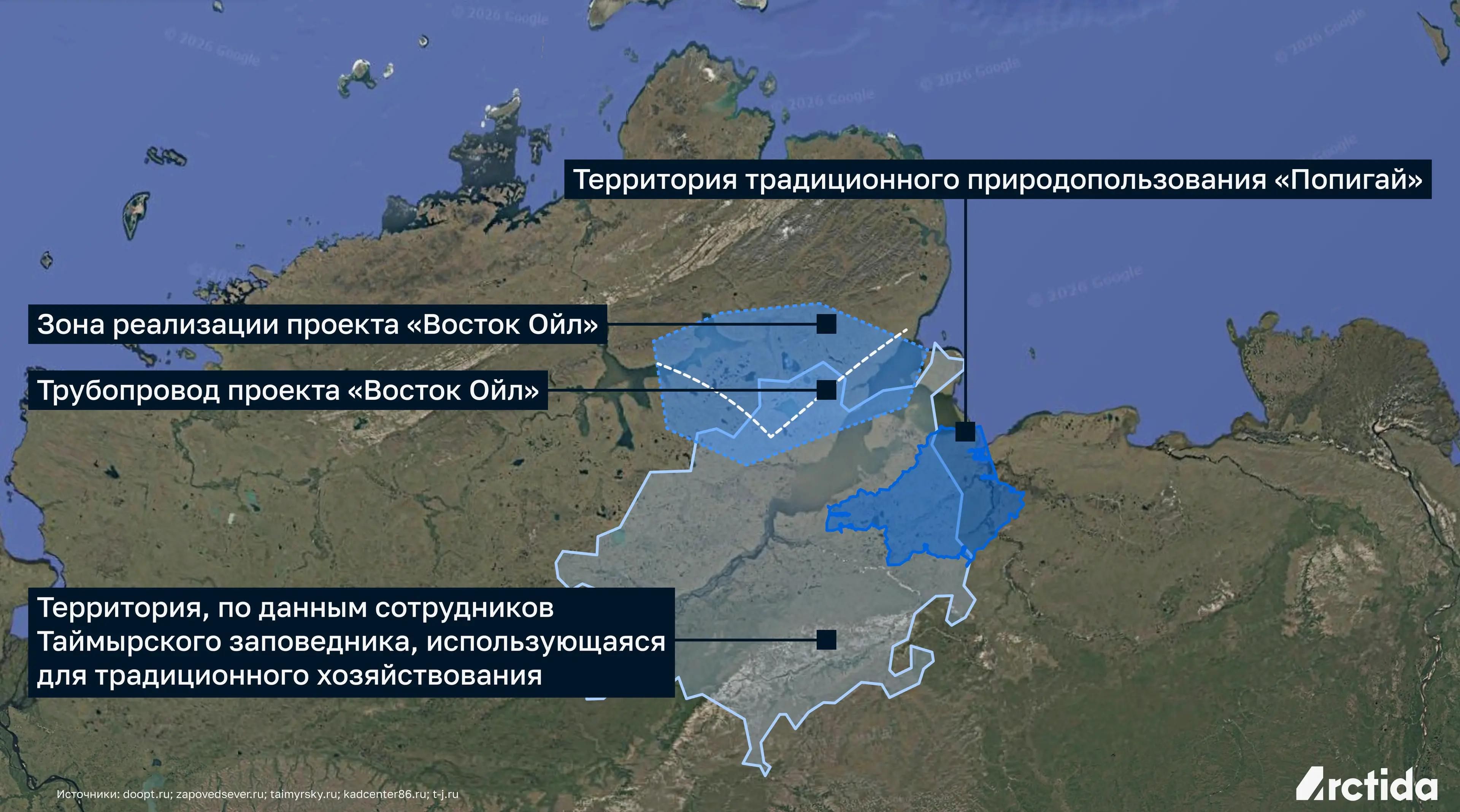 Карта эксплуатируемых территорий