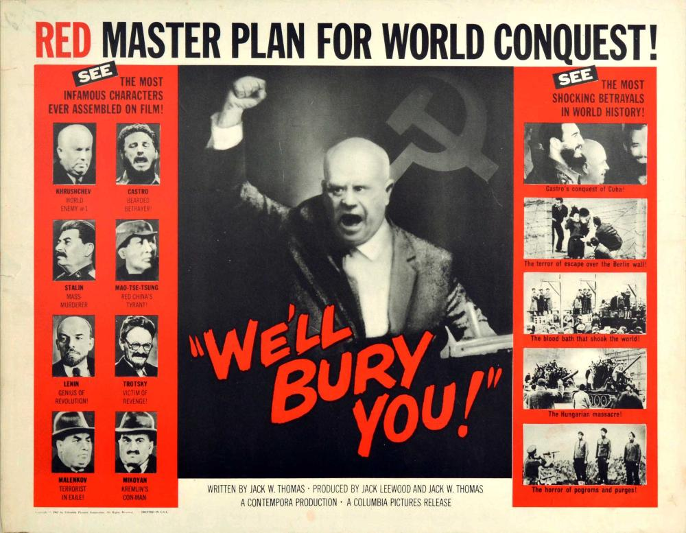 Постер к американскому фильму We'll Bury You 1962 года