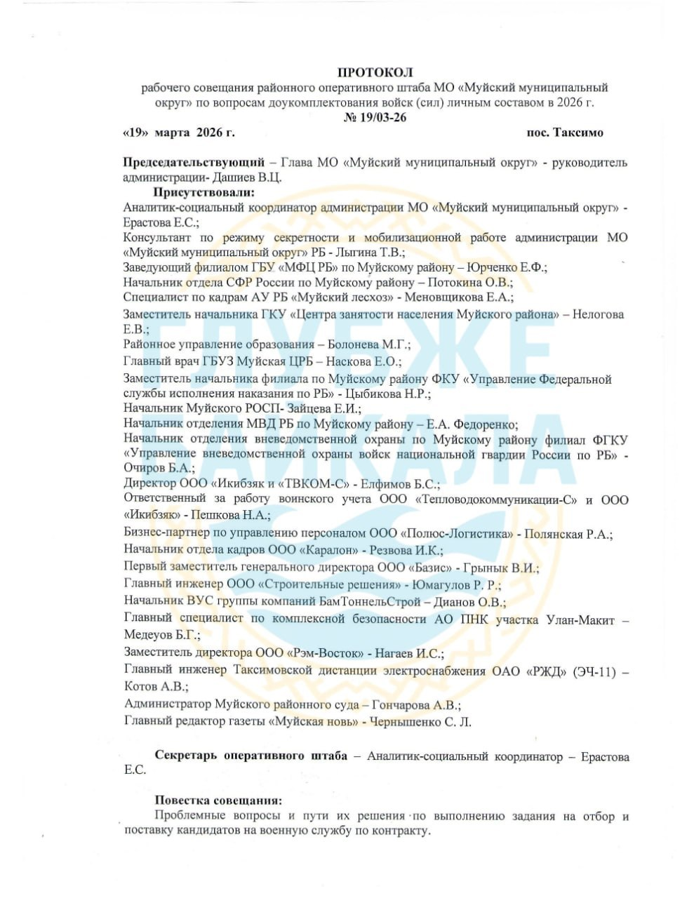 Полный список участни:ц заседания