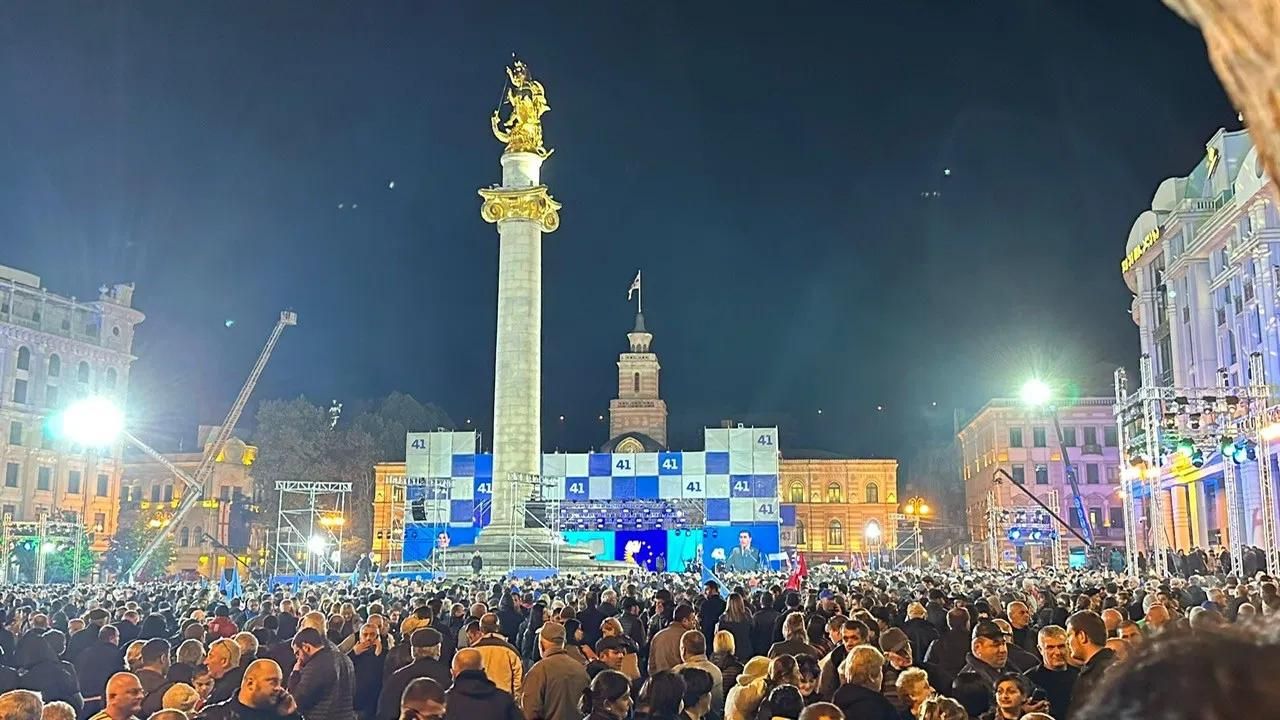 Митинг «Грузинской мечты» в Тбилиси