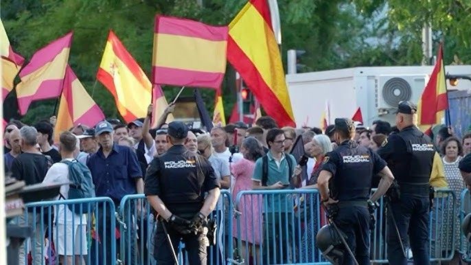 Митинг около посольства Марокко в Испании