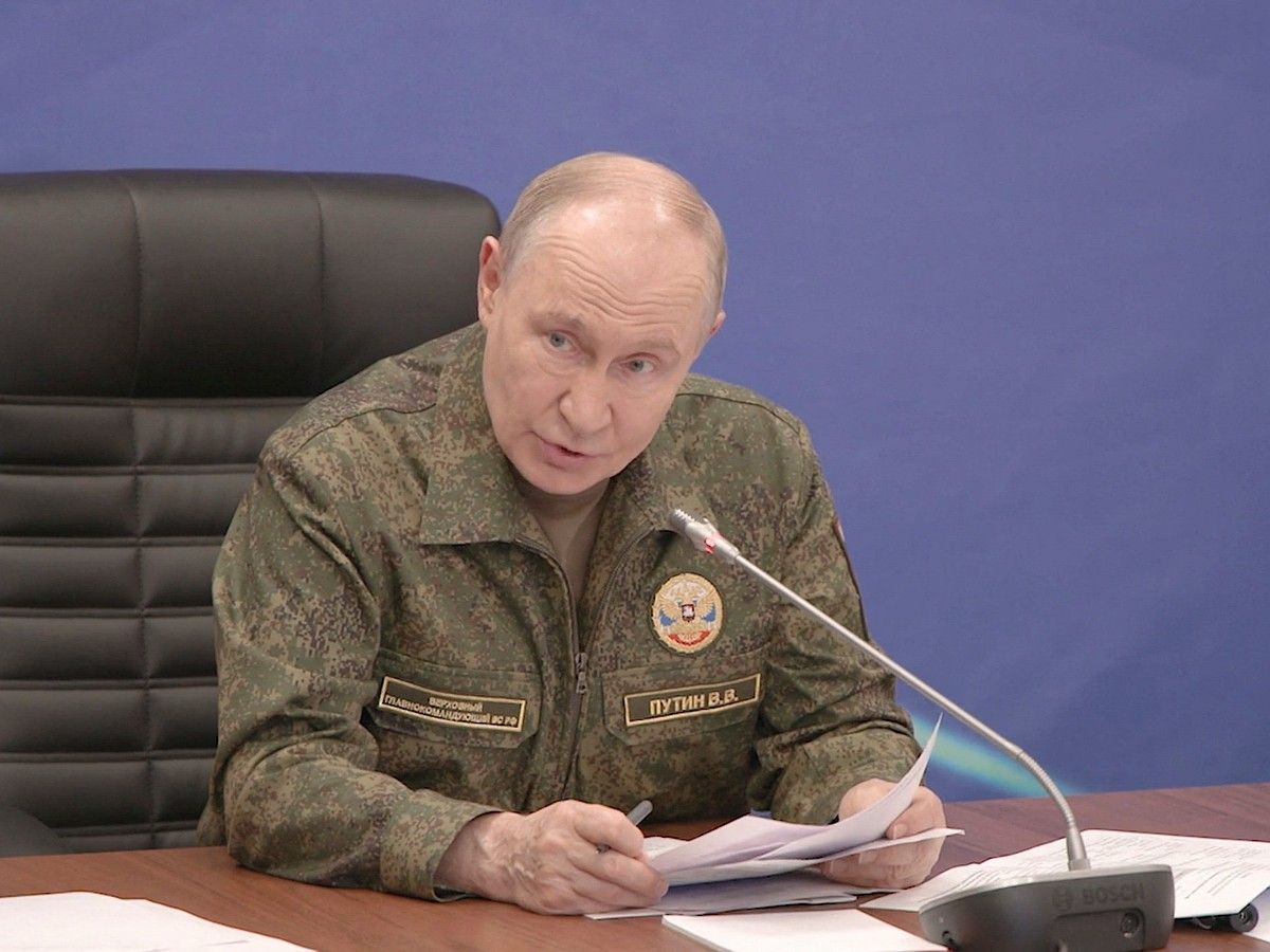 Владимир Путин на совещании в пункте объединенной группировки войск, 4 июля 2026 года